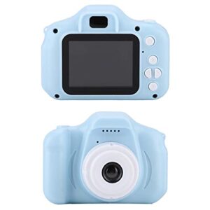 amonida kid camera, 2.0 inch toy camera kid video camera ips multi-language mini for scenery photography for kids for children(blue, 12)