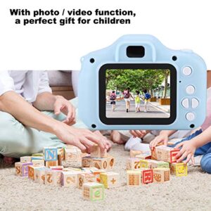 AMONIDA Kid Camera, 2.0 inch Toy Camera Kid Video Camera IPS Multi-Language Mini for Scenery Photography for Kids for Children(Blue, 12)