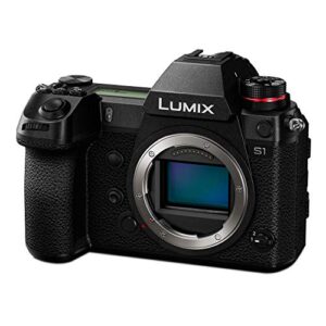 panasonic lumix s1 full frame mirrorless camera with 24.2mp mos high resolution sensor, l-mount lens compatible, 4k hdr video and 3.2? lcd – dc-s1body (renewed)