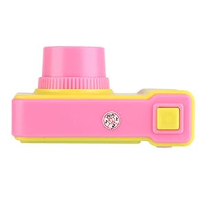 jeanoko children camera, compact portable firm sturdy cute delicate digital camera toy for outdoor photography activities(pink)