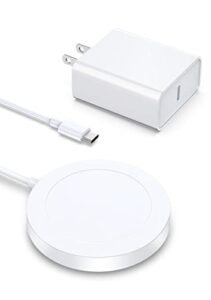 magnetic wireless charger – magnet charging pad compatible with iphone 14/14 pro/14 plus/14 pro max/ 13/13 pro/13 pro max/12 pro max – mag-safe charger for airpods 3/2/pro with usb-c 20w pd adapter