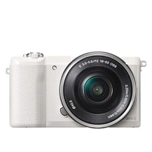 camera a5100 16-50mm mirrorless digital camera with 3-inch flip up lcd digital camera (color : w)