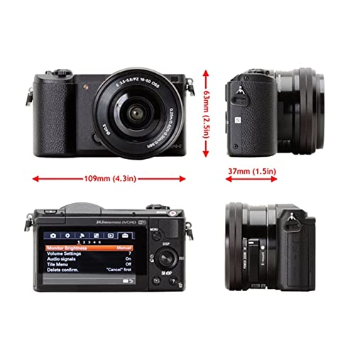 Camera A5100 16-50mm Mirrorless Digital Camera with 3-Inch Flip Up LCD Digital Camera (Color : B)
