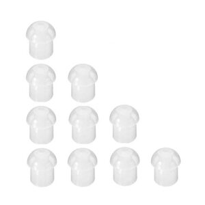 ks k-storm replacement silicone mushroom earbud eartips for acoustic tube earpieces (pack of 10)
