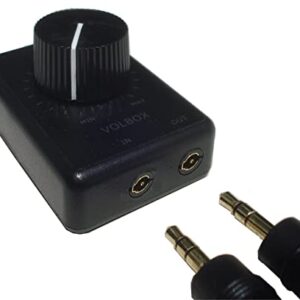 Volbox inline audio volume control attenuator 3.5mm 1/8" aux