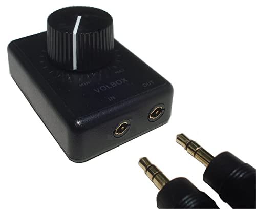 Volbox inline audio volume control attenuator 3.5mm 1/8" aux