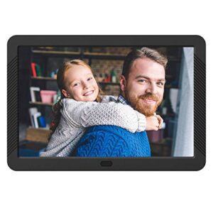 atatat digital photo frame with 1920×1080 ips screen, digital picture frame support adjustable brightness,photo deletion,1080p video,music,slideshow,remote,16:9 widescreen (8 inch)
