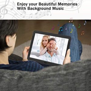 Atatat Digital Photo Frame with 1920x1080 IPS Screen, Digital Picture Frame Support Adjustable Brightness,Photo Deletion,1080P Video,Music,Slideshow,Remote,16:9 Widescreen (8 Inch)