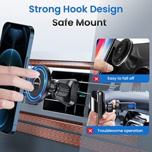 Ciencimy Magnetic Car Mount Compatible with MagSafe Case and iPhone 13/14 Pro Max Mini/iPhone 12 Pro Max Mini, 360° Adjustable Strong Magnet Air Vent Phone Holder