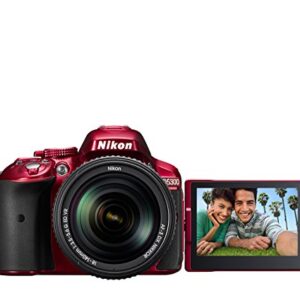 Nikon D5300 24.2 MP CMOS Digital SLR Camera with 18-55mm f/3.5-5.6G ED VR II Auto Focus-S DX NIKKOR Zoom Lens (Red)