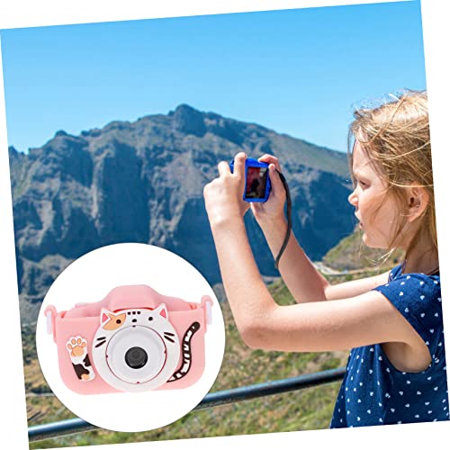 Milisten Digital Camera 2pcs Cartoon Digital Recorder Cameras Portable Children Toy Cat Mini Camera Boys Toddler Selfie Gaming Video Girls for P Kids Toddler Camera