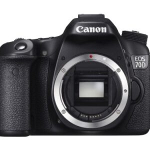 Canon EOS 70D (8469B002) Digital SLR Cameras Black 20.2 MP Digital SLR Camera - Body (International Version - No Warranty)