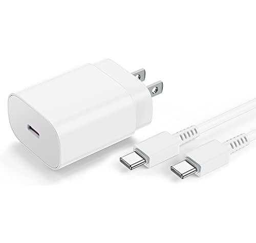 Type C Charger Fast Charging,25W USB C Wall Charger Super Fast Charging Block with 5FT Android Phone Charger Cable for Samsung Galaxy S23 Ultra/S23/S23+/S23 Ultra/S22/S22 Ultra/S21/S21 Ultra/S20 Ultra