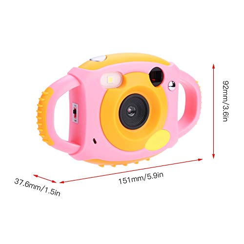 xuuyuu Kids Camera Mini Kids Digital Video Camera 1.8" Toy HD Digital Video Camera with 4 Filters 5 Mega-Pixel Camera Wonderful Gift for Children(Pink)