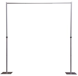 onlineeei, adjustable height pipe and drape backdrop or room divider kit, 7ft to 12ft high x 7ft to 12ft wide, premier drape not included