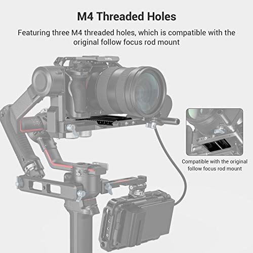 SMALLRIG Quick Release Plate for Manfrotto-Type Compatible with DJI RS 2 / RSC 2 / Ronin-S Gimbal / RS 3 / RS 3 Pro Gimbal - 3158