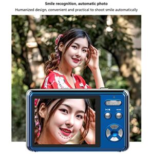 LINXHE Digital Camera 2.7 inch HD Camera Compact Camera Pocket Camera,8X Digital Zoom Rechargeable Small Digital Cameras for Kids,Beginners (Color : Blue, Memory Card : with 32g Memory Card)