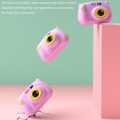 LINXHE Kids Digital Camera for Boys & Girls - 2.0 Inch Selfie Camera for Kids, 1080P Rechargeable Children Video Camera for Christmas New Year Gift (Color : Pink)