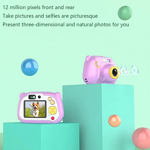 LINXHE Kids Digital Camera for Boys & Girls - 2.0 Inch Selfie Camera for Kids, 1080P Rechargeable Children Video Camera for Christmas New Year Gift (Color : Pink)