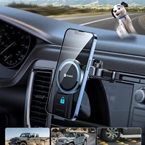 VICSEED for MagSafe Car Mount CD Slot & Air Vent [20 Strongest Magnets] Super Stable Magnetic Phone Holder for Car 360° HandsFree Metal CD Phone Mount for Car Fit iPhone 14 13 12 Pro Max Plus Mini All