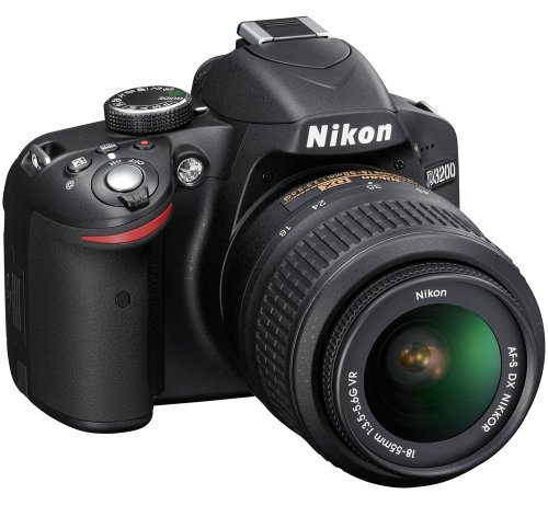 Nikon D3200 24.2 MP CMOS Digital SLR with 18-55mm VR and 55-200mm Non-VR DX Zoom Lenses