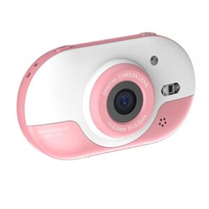 niaviben mini portable digital camera for kid’s waterproof camera front and rear dual 24 million pixel compact camera 2.4 inch pink