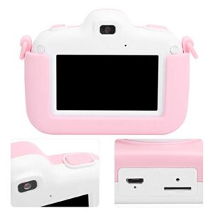 Binyalir Children Digital Camera, Easy to Use Sturdy Video Camera Toy Lightweight with USB Charging Cable for Outdoor for Funning(Pink)