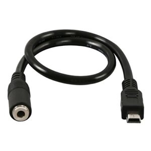 Onvian 3.5mm Female to 5 Pin Mini USB Male Microphone Adapter Cable