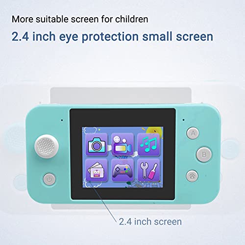 Kids Digital Camera, Front HD 20MP Children's Camera, 2.4in Screen for Boys and Girls Record The Happy Life, 1080P Rechargeable Electronic Camera with Easy Game