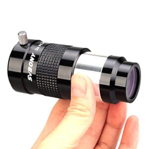 SVBONY 1.25 inches 3X Barlow Lens, Fully-Multi Coated achromatic Lens, Fully Metal Telescope Accessories for Astronomical Photography