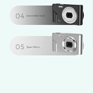 Niaviben Portable Mini Camera Rechargeable Student Digital Camera 30 Million Pixel HD Camera Pocket Digital Compact Camera for Home White