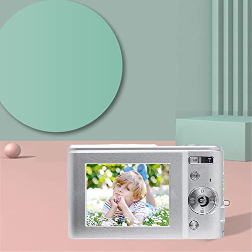 Niaviben Portable Mini Camera Rechargeable Student Digital Camera 30 Million Pixel HD Camera Pocket Digital Compact Camera for Home White