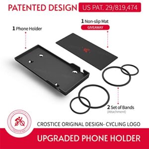 Crostice Phone Holder Compatible with Peloton Bike & Bike Plus, Original Design Phone Tray, Holder for iPhone , Cell Phone Holder Mount, Accessories Fit for Most Phone, Baby Monitor