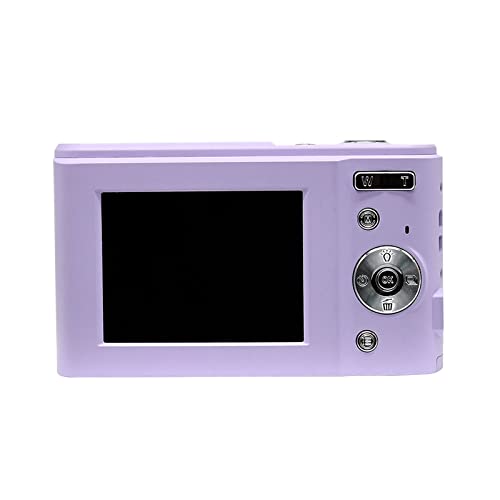 Niaviben Digital Camera Rechargeable Mini 30 Million Pixel HD Camera Student Camera Pocket Camera Digital Compact Camera with 32g Memory Card Purple