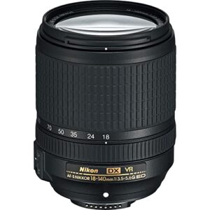 Nikon 1577 D5600 DX-Format Digital SLR with AF-S DX NIKKOR 18-140mm f/3.5-5.6G ED VR Lens, Black (Renewed)