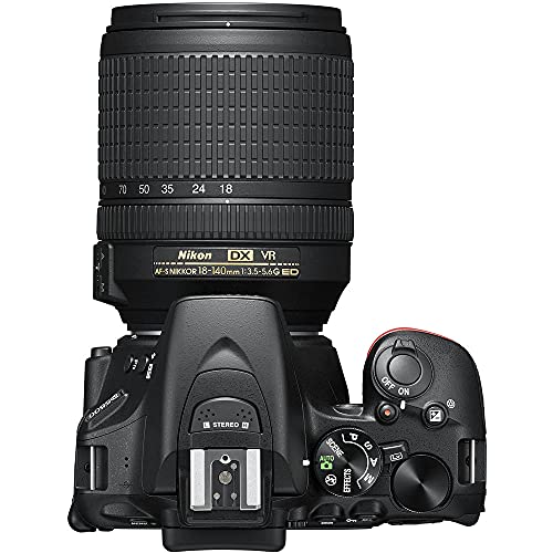 Nikon 1577 D5600 DX-Format Digital SLR with AF-S DX NIKKOR 18-140mm f/3.5-5.6G ED VR Lens, Black (Renewed)