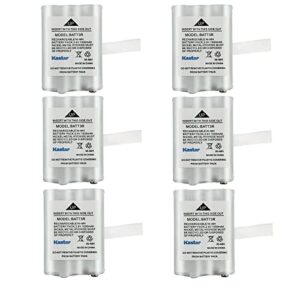 kastar 6 pack batt3r battery replacement for midland batt3r batt-3r, avp14 mid-avp14, lxt600 lxt-600, lxt630 lxt-630, lxt630x3 lxt-630x3, lxt633 lxt-633, t50, t60, t51, t61, t55, t65, x-talker radios