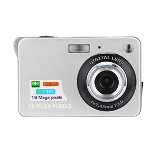 niaviben portable digital camera 18 million pixel high definition screen mini compact camera for home selfie 2.7 inch white