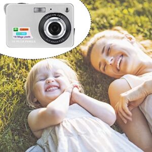 Niaviben Portable Digital Camera 18 Million Pixel High Definition Screen Mini Compact Camera for Home Selfie 2.7 inch White