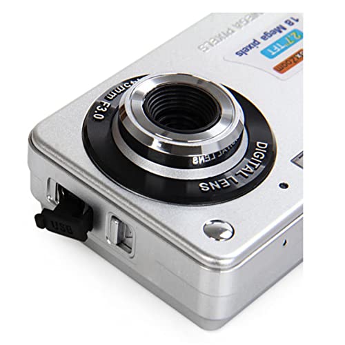 Niaviben Portable Digital Camera 18 Million Pixel High Definition Screen Mini Compact Camera for Home Selfie 2.7 inch White