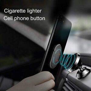 NMEGOU Newest USB Cigarette Lighter Magnetic Phone Holder Car Mount Stand Ring Clip for iPhone 11 case Samsung Cell Phone Ring Lighter. Patent No.201830690795.2