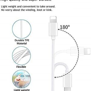 iPhone Aux Cord for Car, Apple MFi Certified Veetone Lightning to 3.5 mm Headphone Jack Adapter Male Aux Stereo Audio Cable Compatible with iPhone 13 13 Pro 12 11 SE 2020 XS XR X 8 7, 3.3FT White