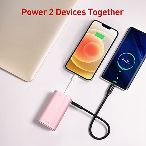 iWALK Portable Charger 9000mAh Ultra-Compact Power Bank with Built-in Cable, Small External Battery Pack Compatible with iPhone 14/14 Plus/14 Pro Max/13/13 Mini/13 Pro Max/12/12/Pro/11/XR/XS/X/8/7/6