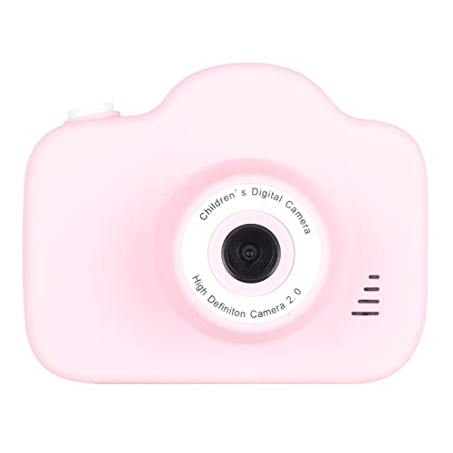 EBTOOLS Camera for Kids, 2.0 Inch IPS Screen 1080P Mini Toy Camera with 2000W Front and Rear Dual Cameras, Built in Games and Photo Stickers, Support 32GB Memory Card(Pink)