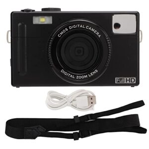 vifemify 1080p miniature single camera portable mirrorless camera 16x digitalmegapixels with 3-inch display underwater camera(黒)