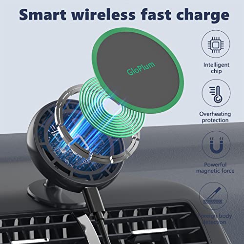 Magnetic Wireless Car Charger Mount Compatible with Magsafe iPhone 13/ iPhone 12/12 Mini/12 Pro/12 Pro Max, 15W Fast Charging Air Vent Magnet Accessories Car Phone Holder