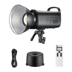 neewer 100w 5600k led video light, bowens mount daylight balanced led continuous lighting cri 97+,tlci 97+ 11000lux with 2.4g remote for video recording,wedding,outdoor shooting,youtube (cb100)