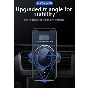 #8gf231 Wireless Car Charger Mount-Triangle Linkage Automatic Clamping Qi Fast Charging