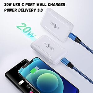 20W USB C Fast Charger, Costyle PD 3.0 Fast Charging Block Slim Flat Type C Wall Charger Plug Gan Charger Compatible iPhone 14 13 12 11 Pro Max SE XR XS 8 7 Plus, iPad Mini AirPods Pro, Galaxy, Pixel