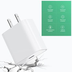 2 Pack [Apple MFi Certified] iPhone 14 13 12 11 Fast Charger, 20W Rapid USB C Charger with 6FT USB C to Lightning Cable PD Adapter Compatible iPhone 14/13/13 Pro Max/12/12mini/12Pro/11 Pro/11/iPad Air